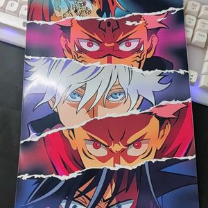 Anime Character Eyes Poster