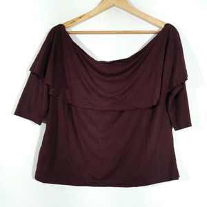 L Size Off Shoulder Western Top (Women's)