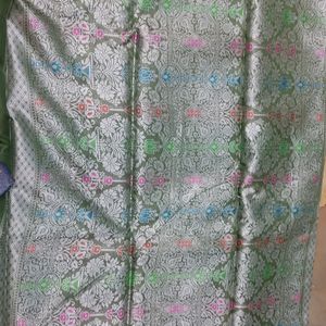 Tissue Saree With Meena kari Work