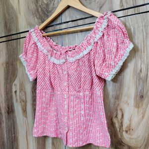 Pink Cotton Top Bust Size-32