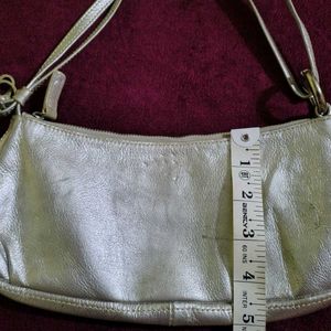 Silver Shoulder Bag.