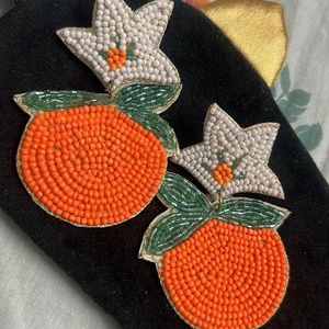 Handmade Orange Shaped Earnings