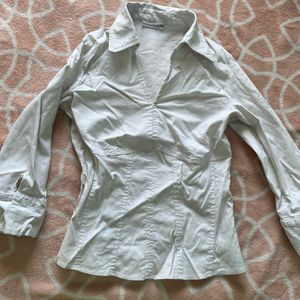 white corset shirt