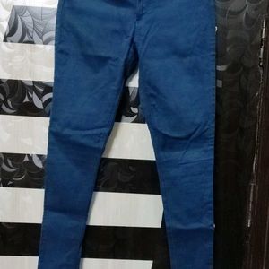 Airforce Blue Color Denim Jeans