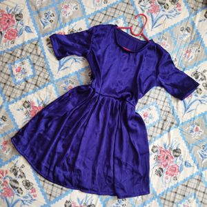 Vintage Satin Party Mini Dress