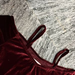 Red Velvet Bodycon Dress
