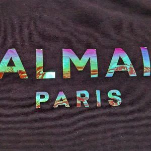 Balmain Paris Nice Quality Solid Black T Shirt, Dark Grey T Shirt, Zudio Original Beige T Shirt