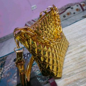 Golden Sling Bag