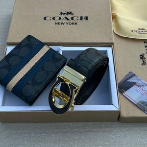 COACH WALLET + BELT COMBO WITH BOX