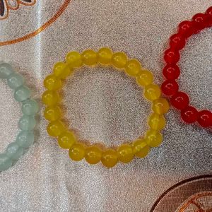 Pack Of 3 Glass Beads Bracelet