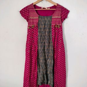 Rose Printed Casual Kurta (Women's)