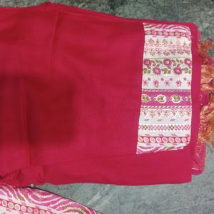 Pink Kurta With Beautiful Print