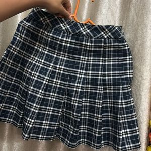 Classy Chequed Mini Skirt