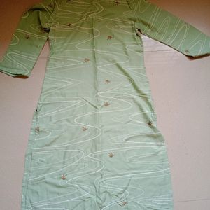 Pastel Pista Green Kurti