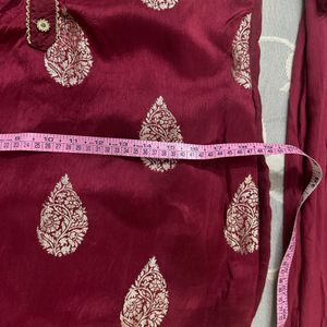 Maroon Colour Kurta Set