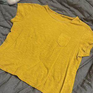 Mustard Coloured Crop Top