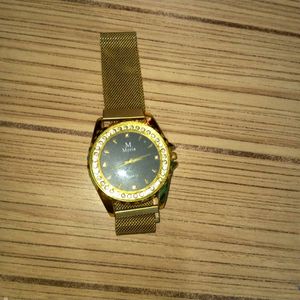 Golden Watch For Mens