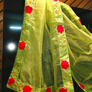 Fashionable Blouse Lehenga Dupatta