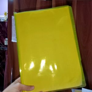 Pack of 6 yellow colour folder