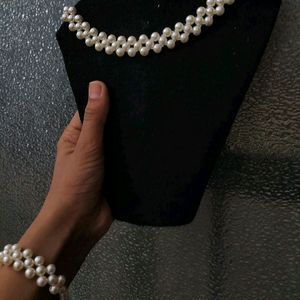 Korean Necklace & Bracelet Set
