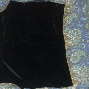 Velvet Zardosi Black Blouse