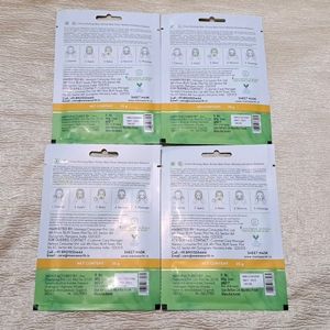 Mamaearth Ubtan Bamboo Sheet Mask Pack Of 4