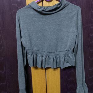 Crop Grey Shrug