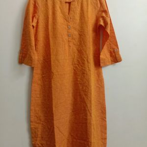 Orange kurta For Woman