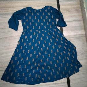 Blue Anarkali Kurti