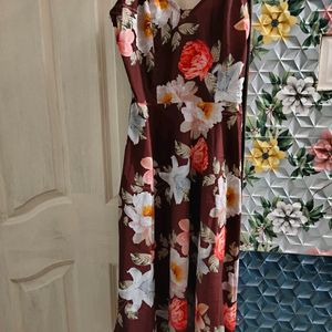 Strappy Floral Print Maxi Dress