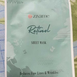 Zivame Sheet Mask Rose Saffron & Retinol Pack Of 3