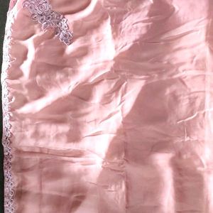 Soft Satin With Blouse 36 Size