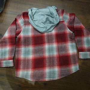 Winter Sale_kids hooded Casual Shirt