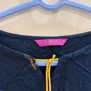 Libas Navy Blue A Line Kurta