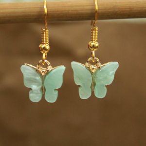 Butterfly Earring White And Light Pink