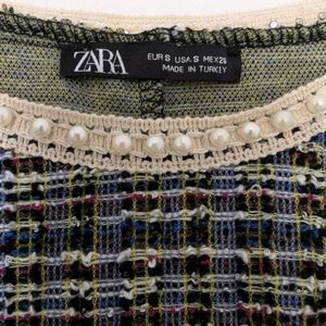 Zara Tweed Top