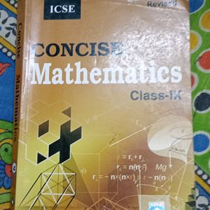 Icse Concise Mathematics Class 9