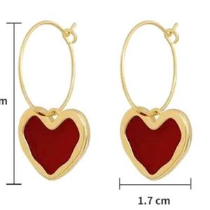 Korean Heart Shape Hoop Earrings 💗