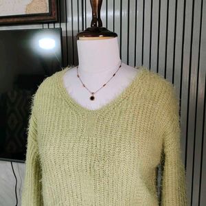 Pinteresty Fur Knitted Jumper