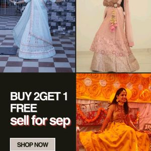 Buy 2 Get 1 Free Combo3 Lenga Choli