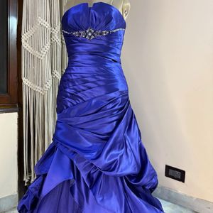 Blue Heavy Gown Very Pretty