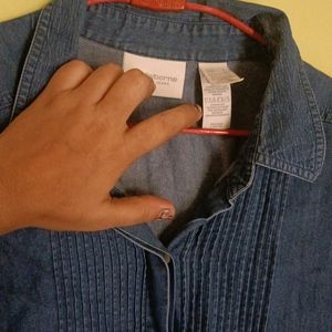 Denim shirt Long