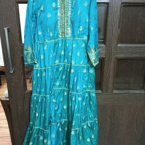Sea Green Padded Gown