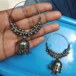 Beautiful Silver Jhumka