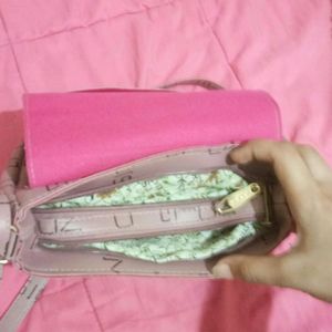 Asthetic Salmon Pink Sling Bag