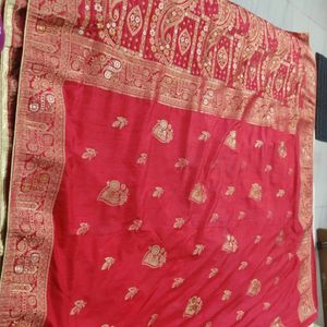 Silk Saree With Beautiful Aanchal