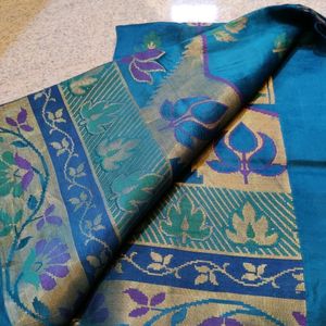 A Blue Colour Saree