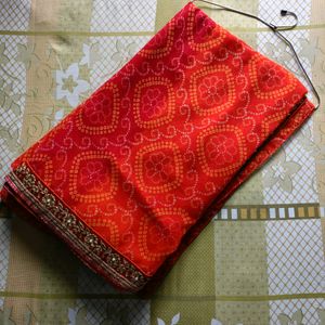 Orange Colour Saree🎀