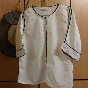 Korean White Shirt-New