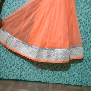 Orange Lehenga Set